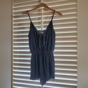 Mossimo Supply Co. Denim Blue Romper -Size SMALL